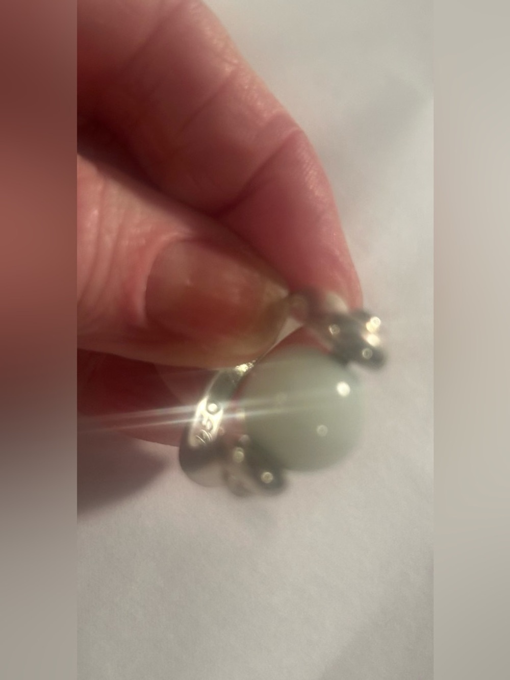 Uno de 50 Ring with Pale Blue Stone